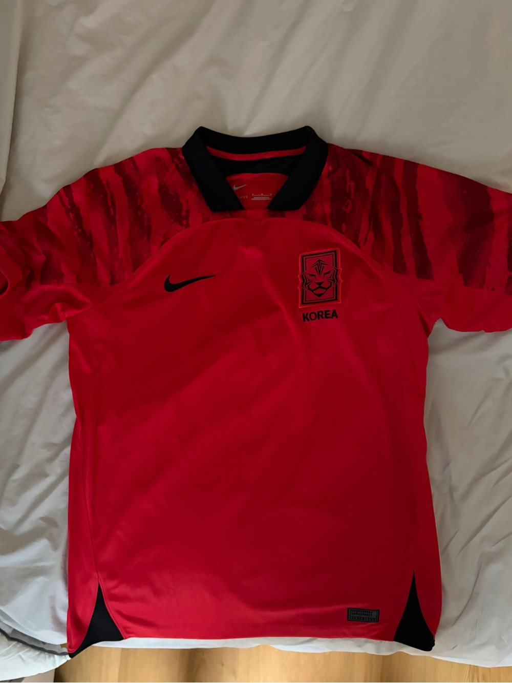 Nike Red and Black Korea Football jersey 2022